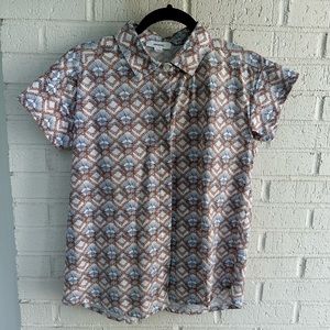 Size S Sita Murt SHORT SLEEVE PRINTED BLOUSE